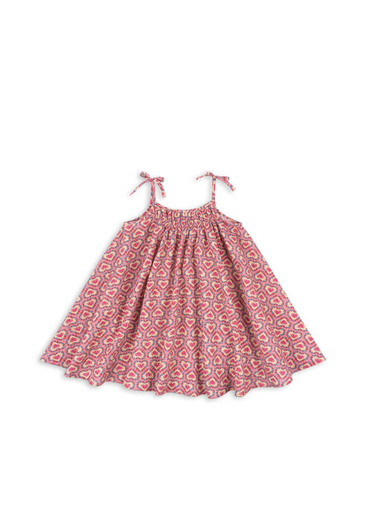 Robe à bretelles vivian felice rose
