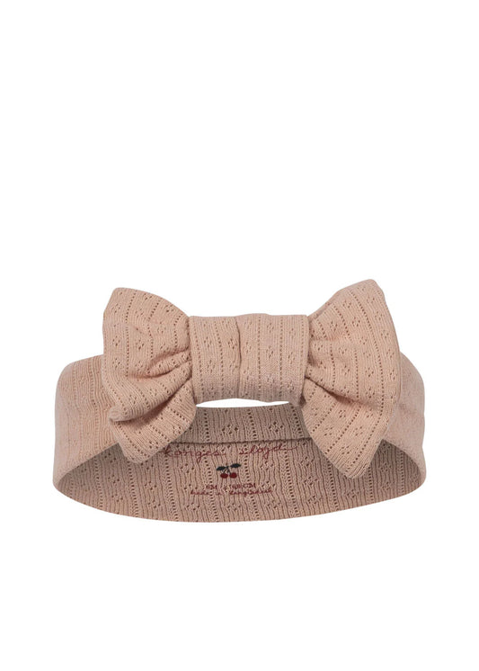 Bandeau pointelles rose