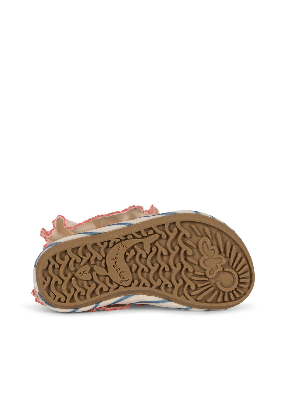 Chaussures d'eau rose et rayures
