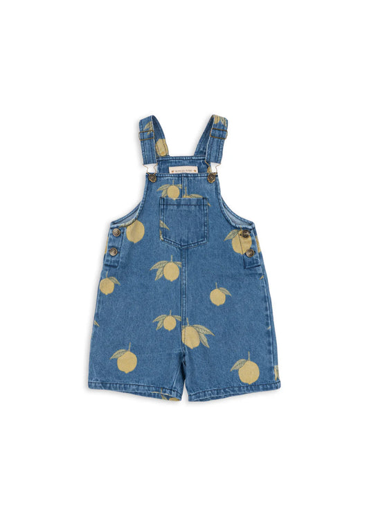 Salopette short magot lemon denim