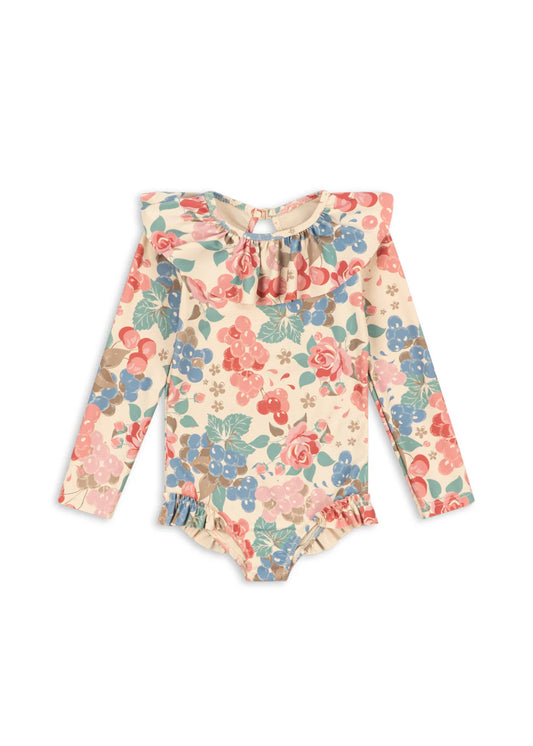 Maillot de bain manches longues Manuca Bloomiegrape