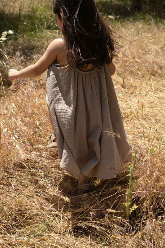 Robe à bretelles olive Konges