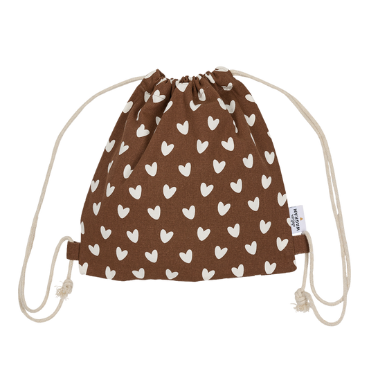 Sac à cordons Coeurs Caramels