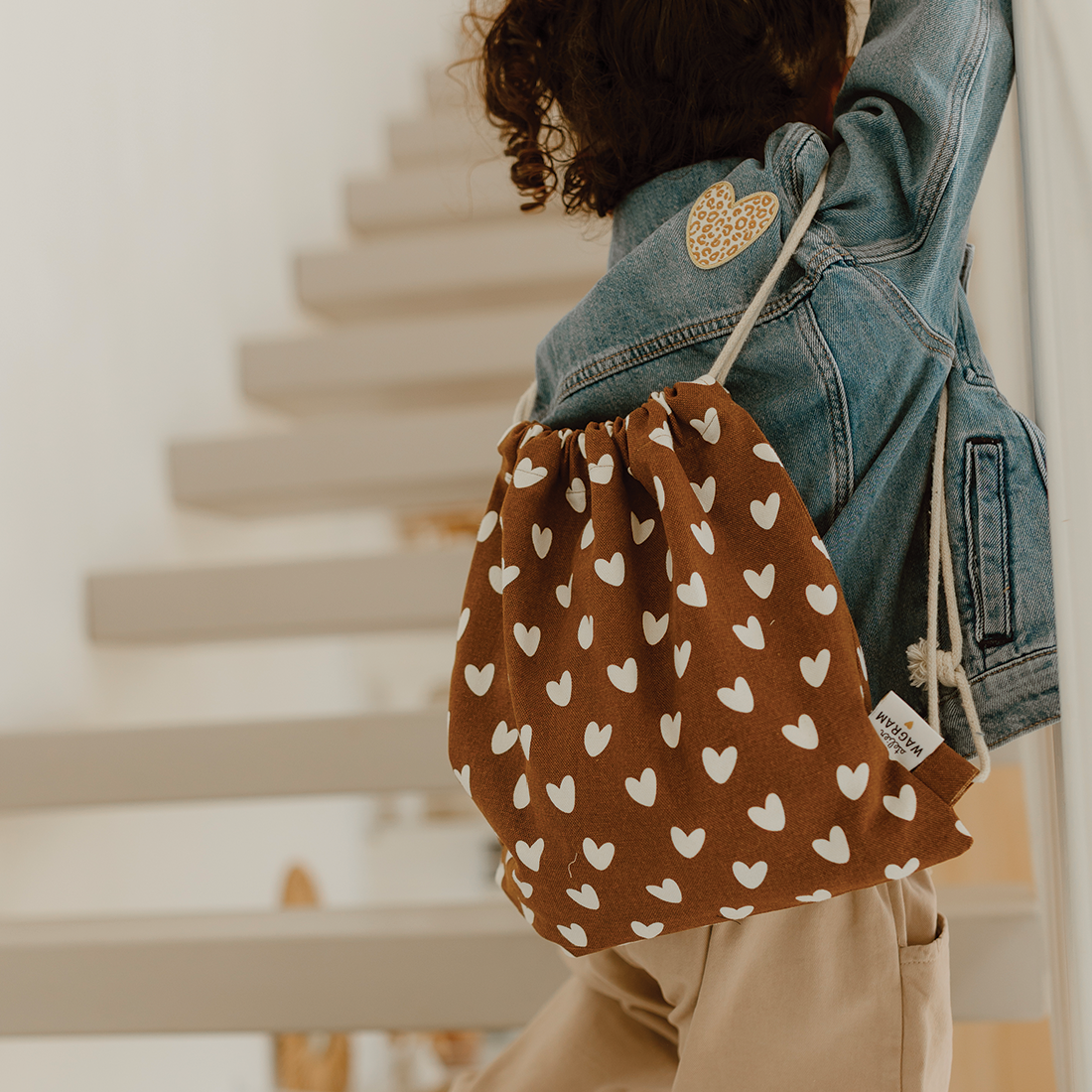 Sac à cordons Coeurs Caramels
