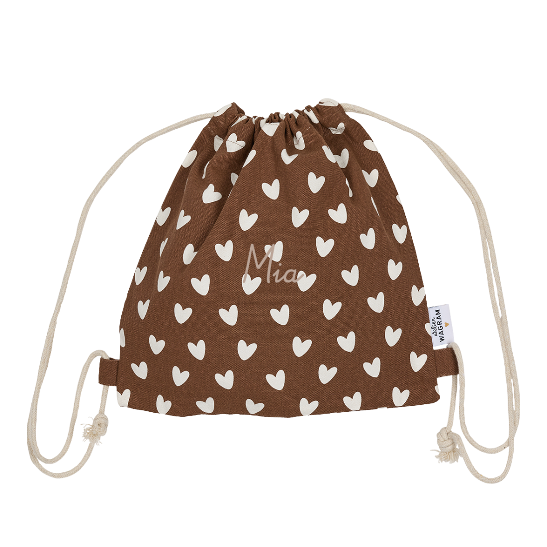 Sac à cordons Coeurs Caramels