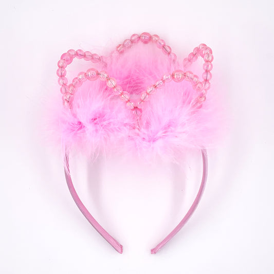 Serre Tête Perles Rose