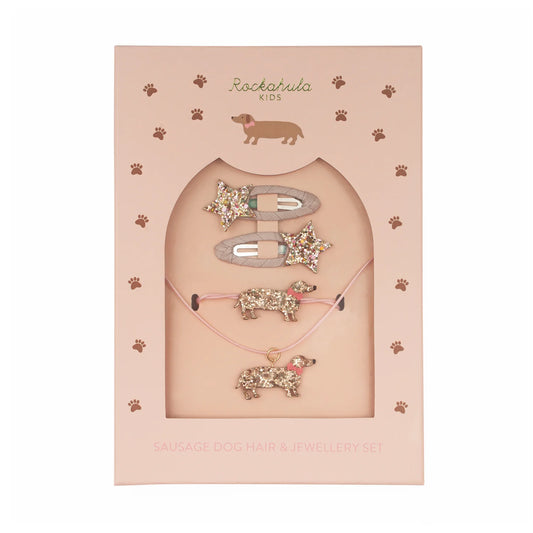 Coffret teckel à paillettes