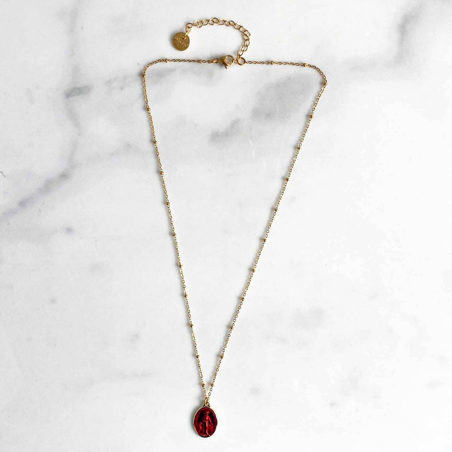 Collier Satellites Mary Rouge