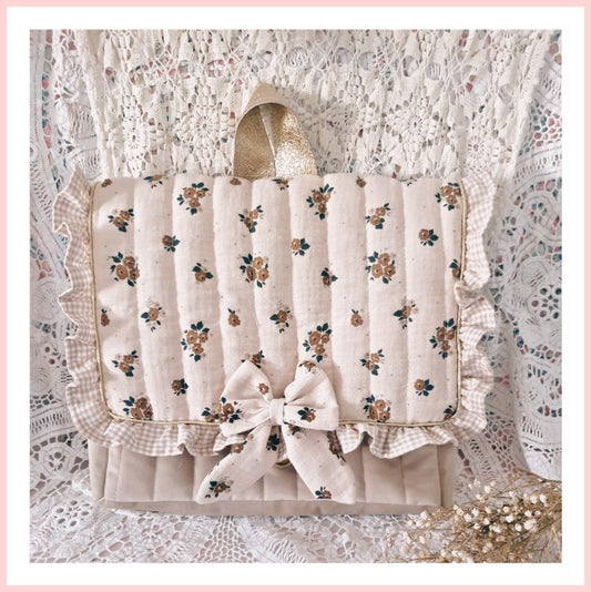 Cartable maternelle petites fleurs