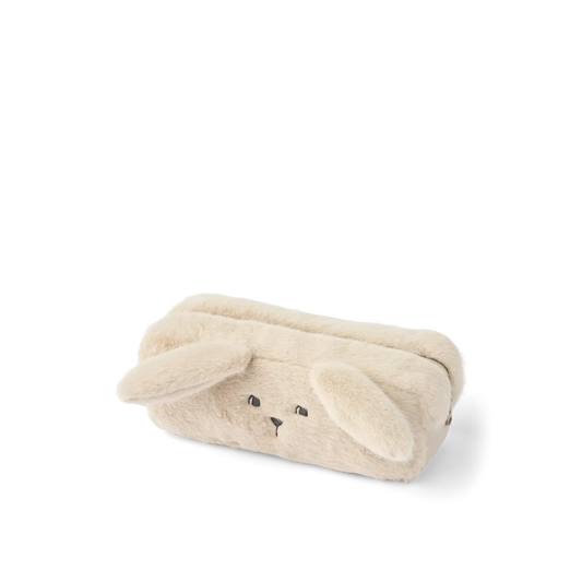 Trousse en peluche lapin