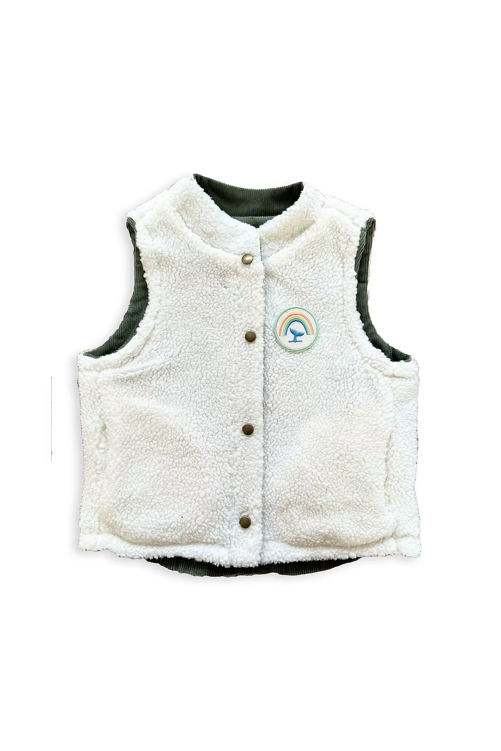 Veste réversible moumoute