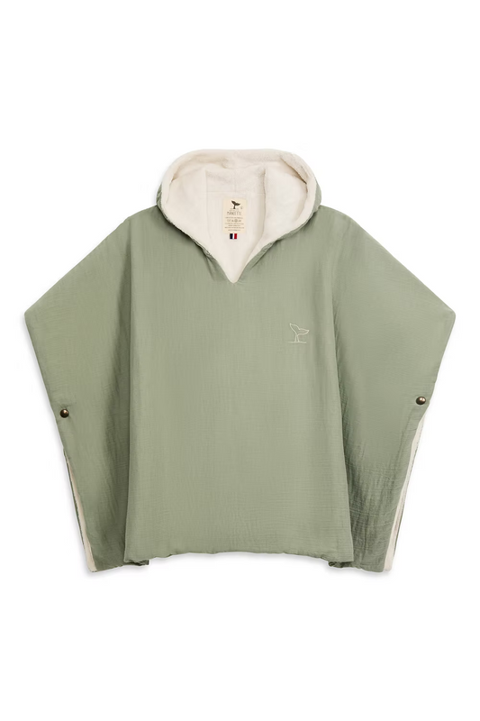 SANCHO le poncho Vert Sauge