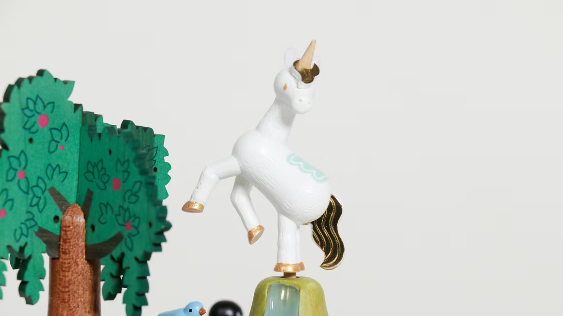 Boïte à Musique Cygnes et Licorne n°51