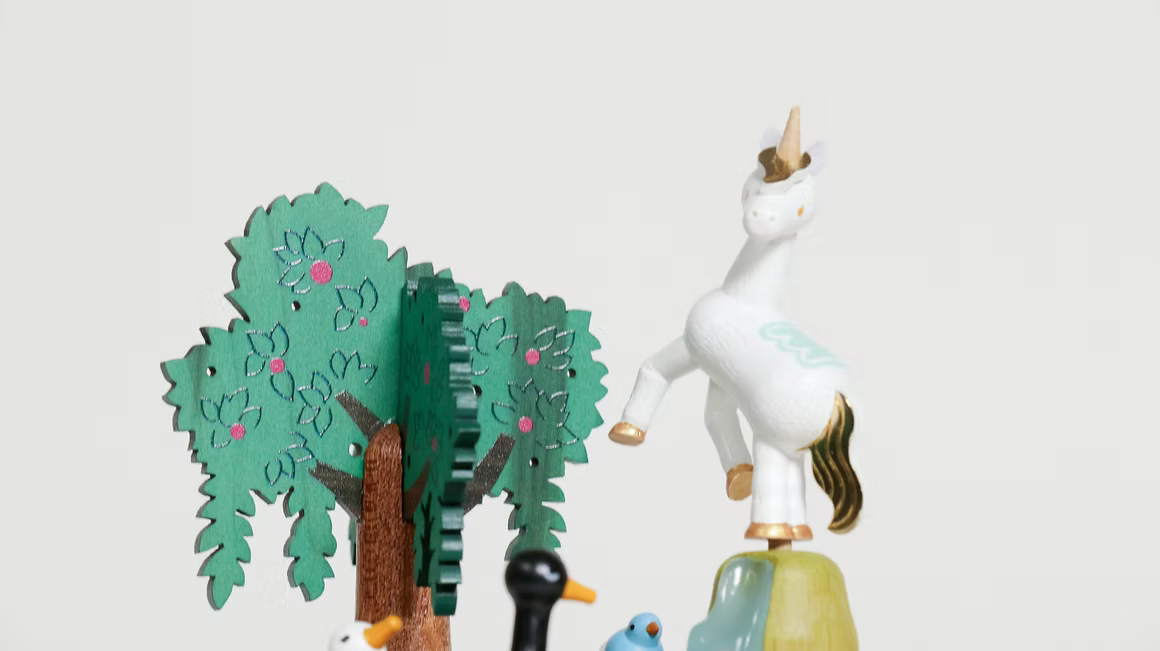 Boïte à Musique Cygnes et Licorne n°51