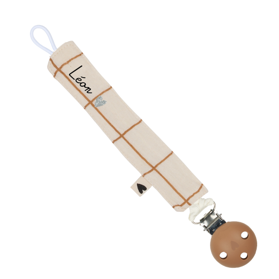 Attache tétine Gaze de coton 🖤