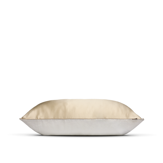 Taie d'Oreiller Bi-Face Soie et Lin