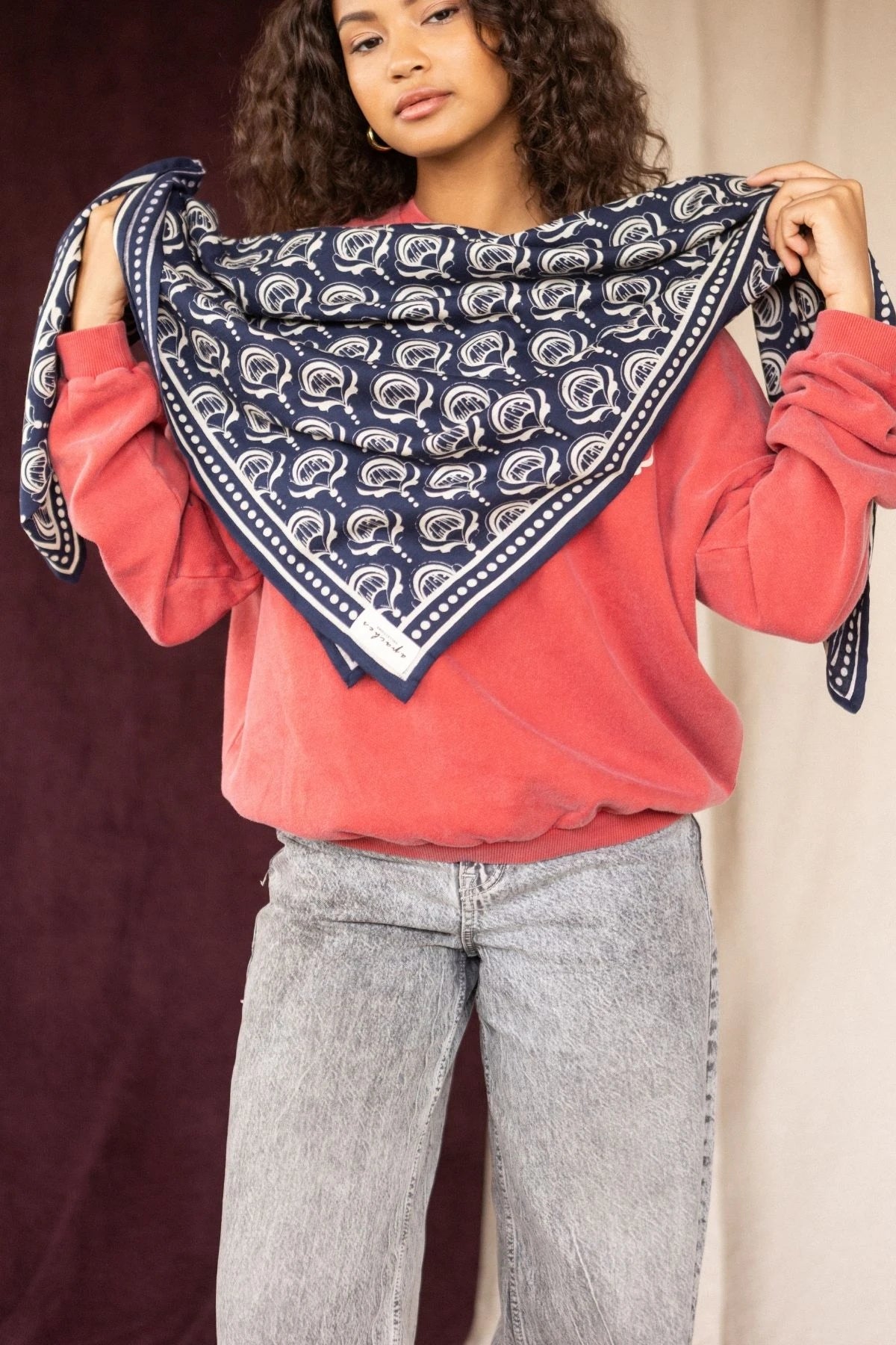 Big Foulard Latika Wonderful Navy