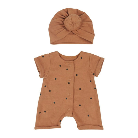 TENUE DE POUPÉE TURBAN   -   DOTS   NUT