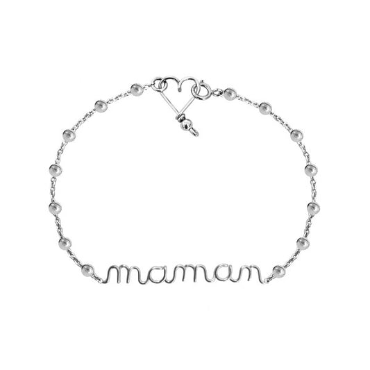 Bracelet Rosary maman argent