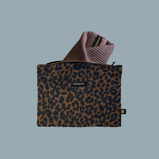 Pochette en léopard  pour porte bébé Wildride