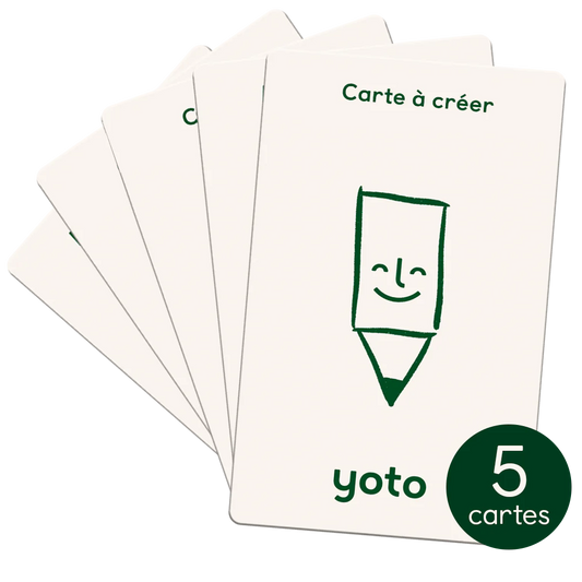 Cartes à créer (pack de 5)