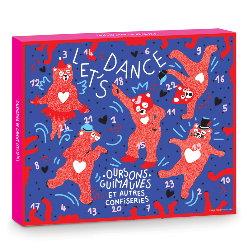 CALENDRIER DE L'AVENT  Ourson Guimauve "Let's Dance Noël" 🌲