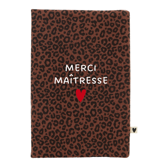 Carnet A5 léopard marron