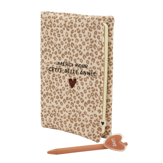 Carnet A5 Léopard clair