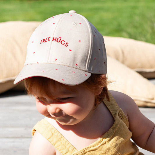 Casquette enfant et adulte Coeurs Free Hugs