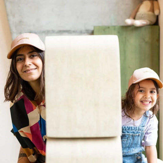 Casquette enfant et adulte Sunshine rose