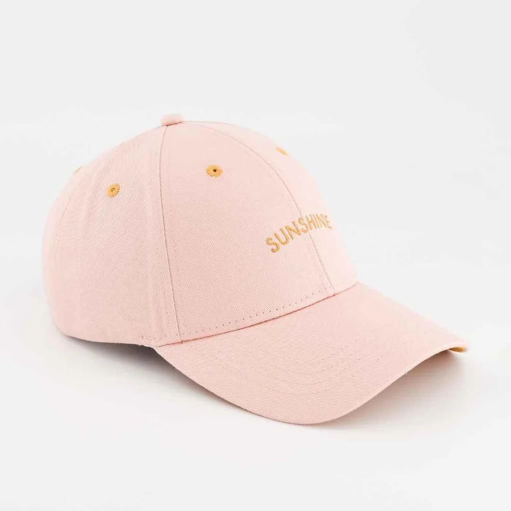 Casquette Sunshine rose