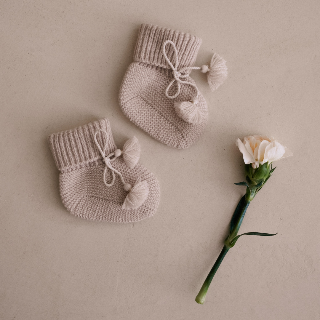 Chaussons bébé perle