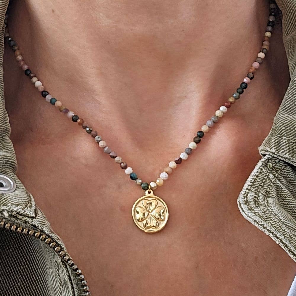 Collier trèfle Maya