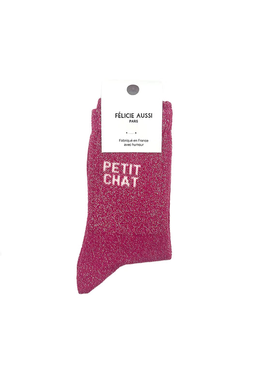 Chaussettes Petit Chat à paillettes  24-26