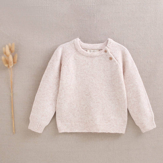 Pull en maille beige pour bébé