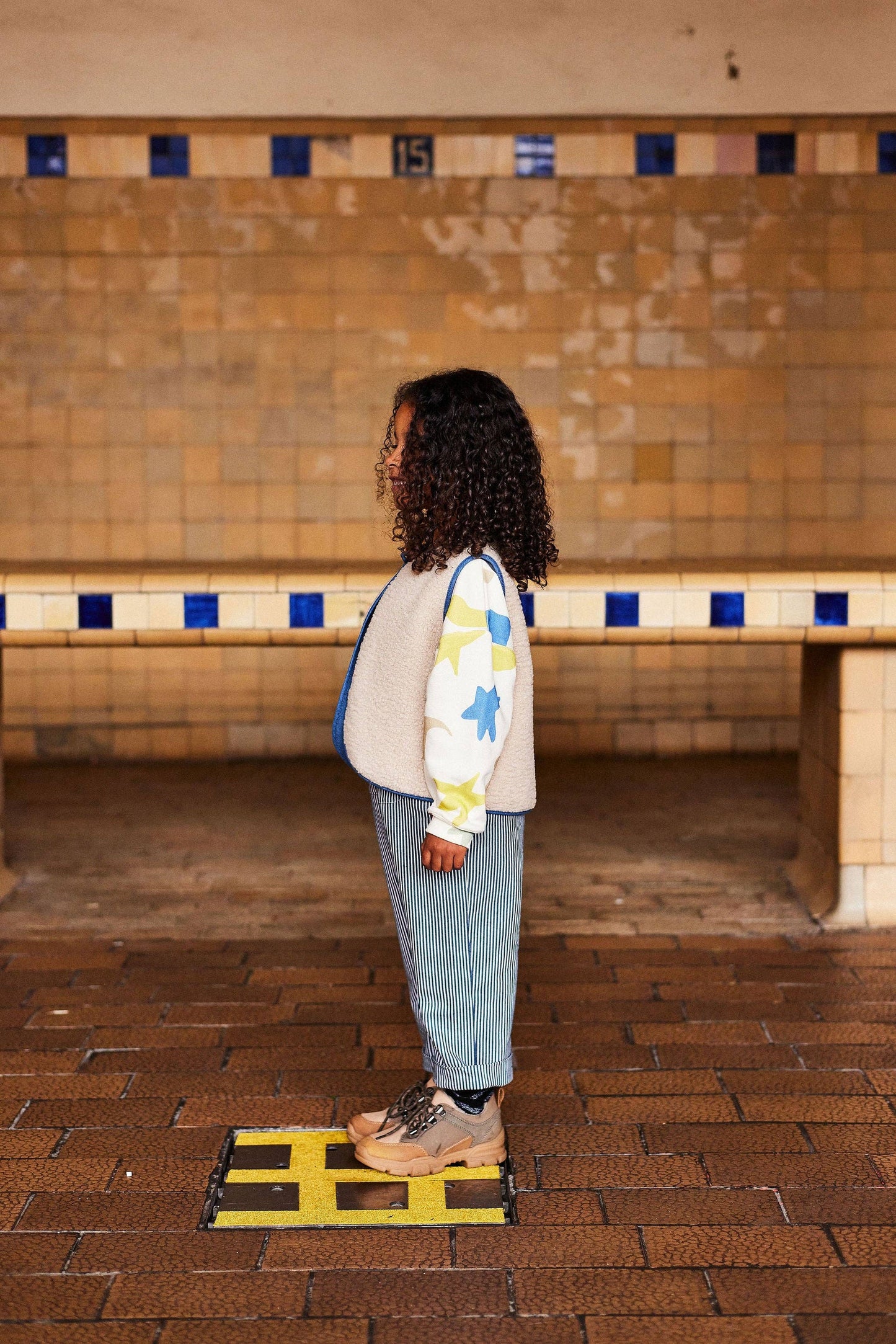 Salopette Eliette  rayure marine