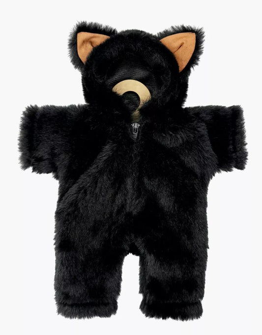 Babies – Combinaison Halloween P'tit chat en fausse fourrure Rabbit noir