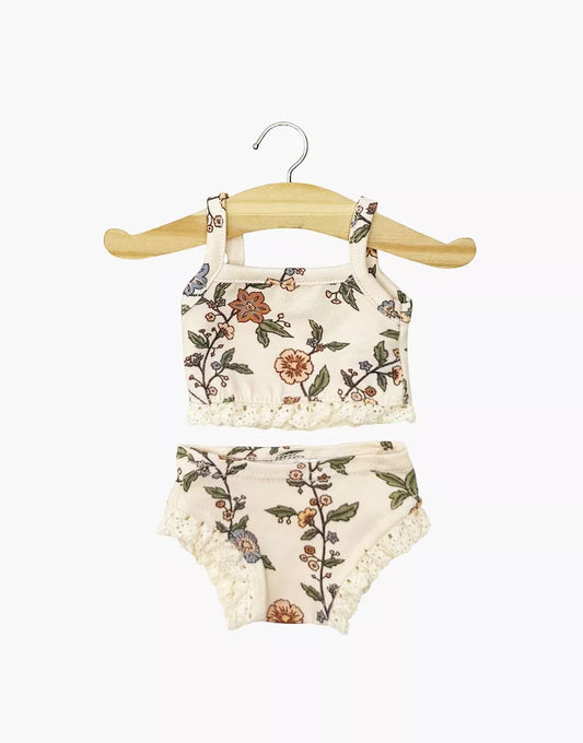 Gordi : Les P'tits Basiques - Dessous fille en jersey Gisèle et sa dentelle