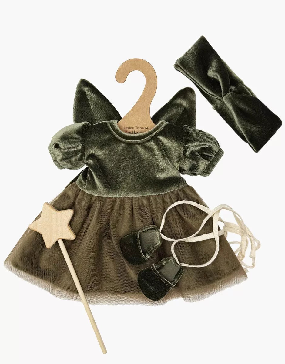 Les P'tits Déguiz' - Ensemble Fée des Bois vert forêt