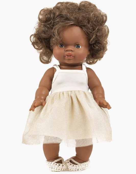 Gordi : Tutu Rosella milk doré et ses chaussons de danse à lacets