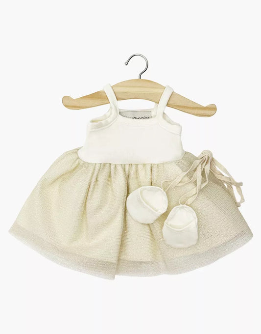 Gordi : Tutu Rosella milk doré et ses chaussons de danse à lacets