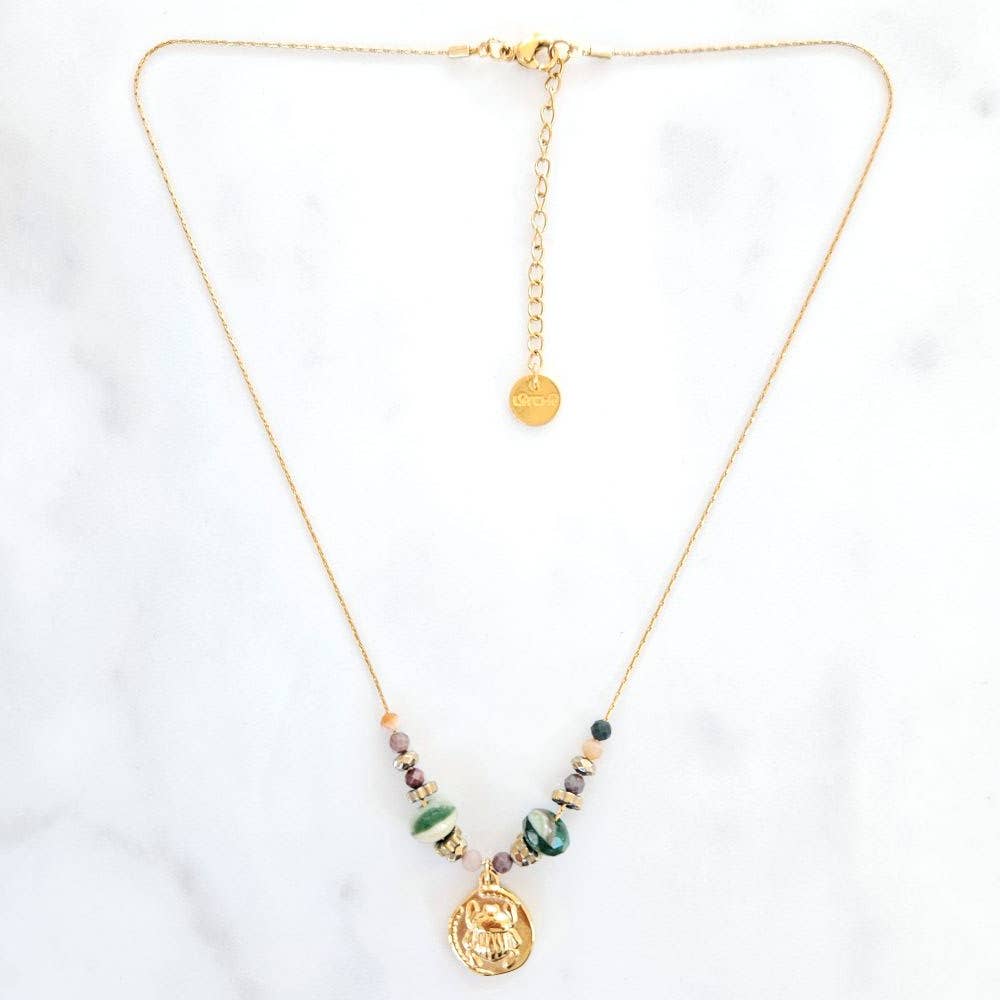 Collier scarabée Maya