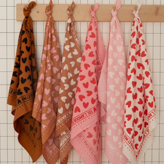 Petit Foulard coeur Toi l'Amour