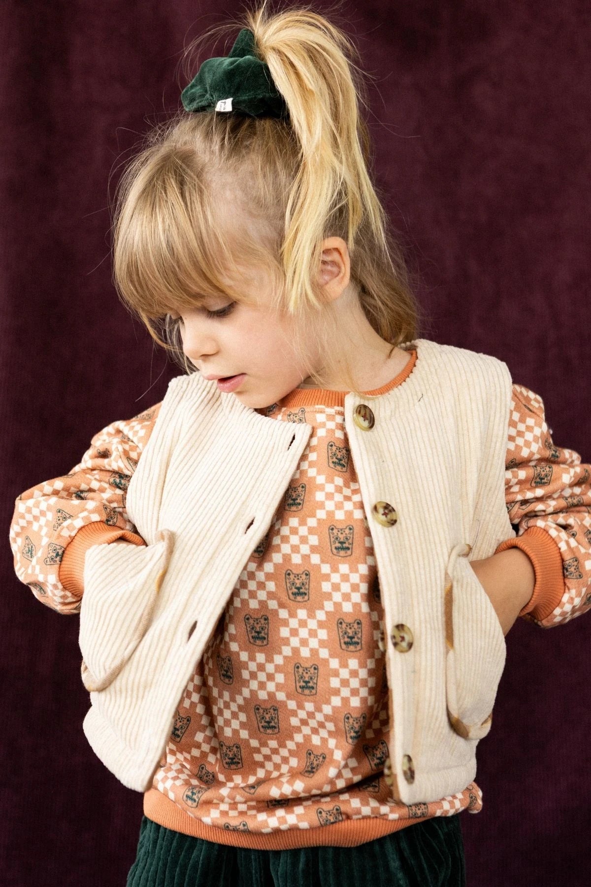 Gilet Safedi Khadi Caramel