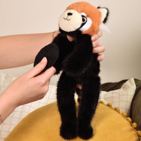 Panda Roux  en peluche 30 cm magnétique