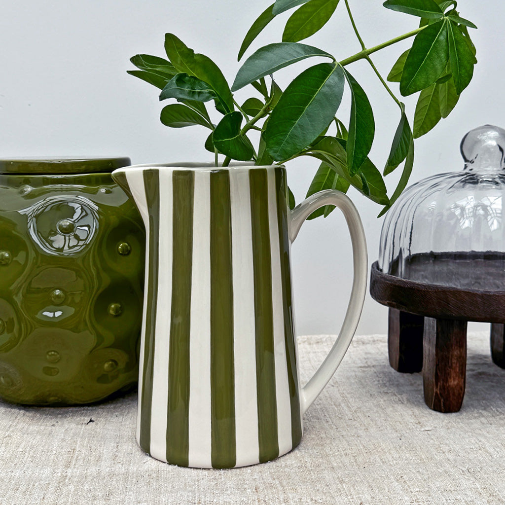 Pichet rayure Kaki