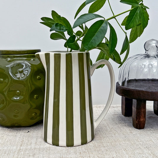 Pichet rayure Kaki