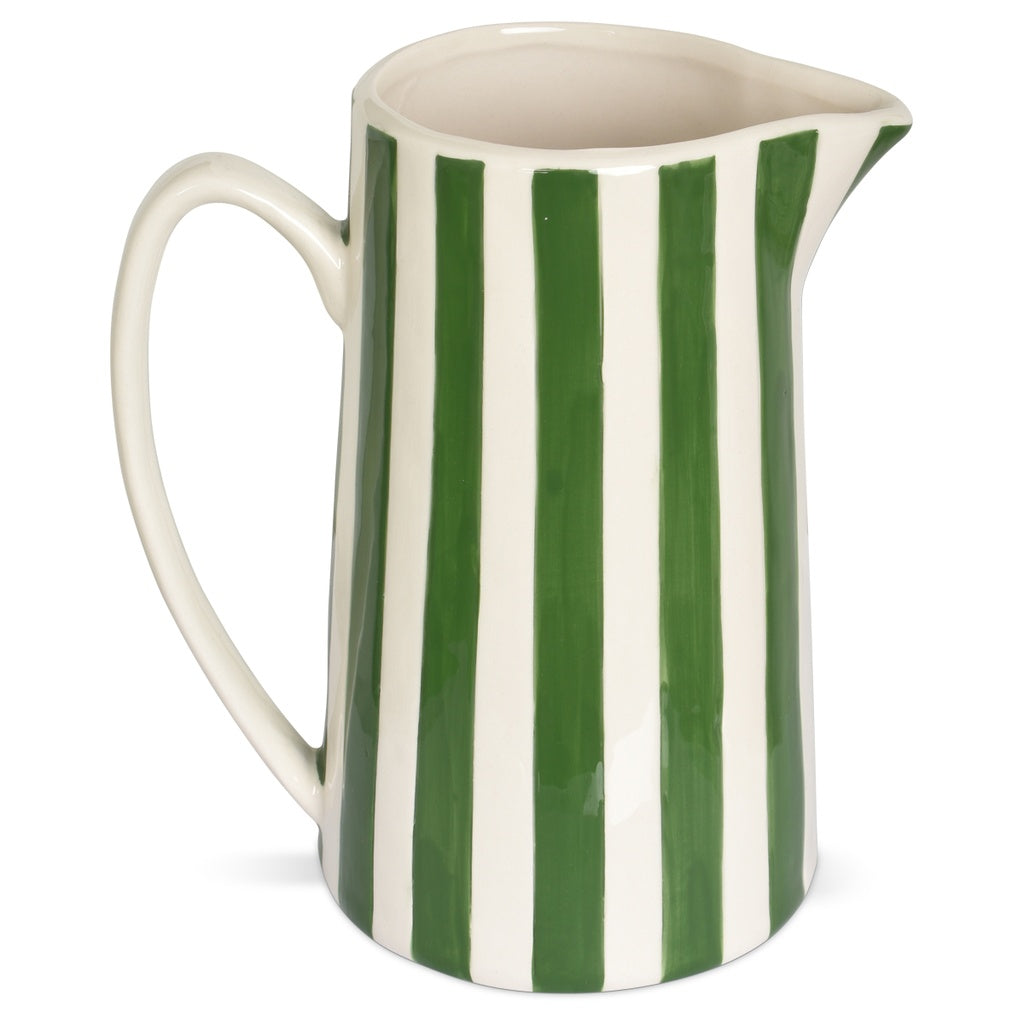 Pichet rayure vert