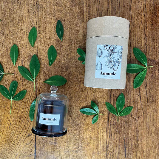 Bougie cloche Ambre gm amande douce