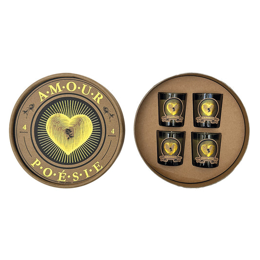 Coffret de 4 bougies amour